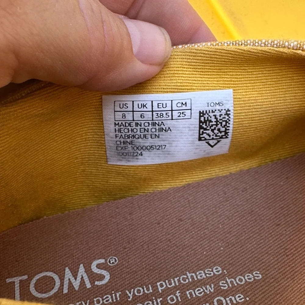 Toms Women's Light Yellow Espadrilles
